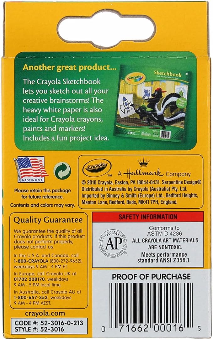 Crayola Classic Color Pack Crayons 16 ea (Pack of 24)