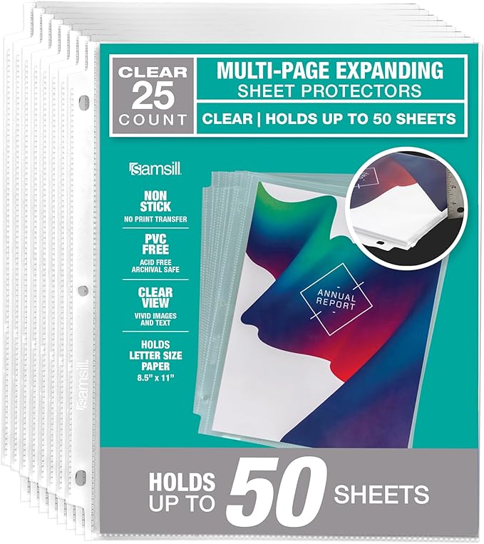 Samsill High Capacity Sheet Protector Family