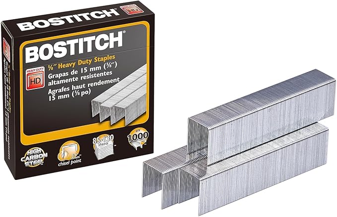 Bostitch Amax SB35581M Heavy-Duty Staples, Use in B310HDS, 00540, 5/8-Inch L, 1000/BX