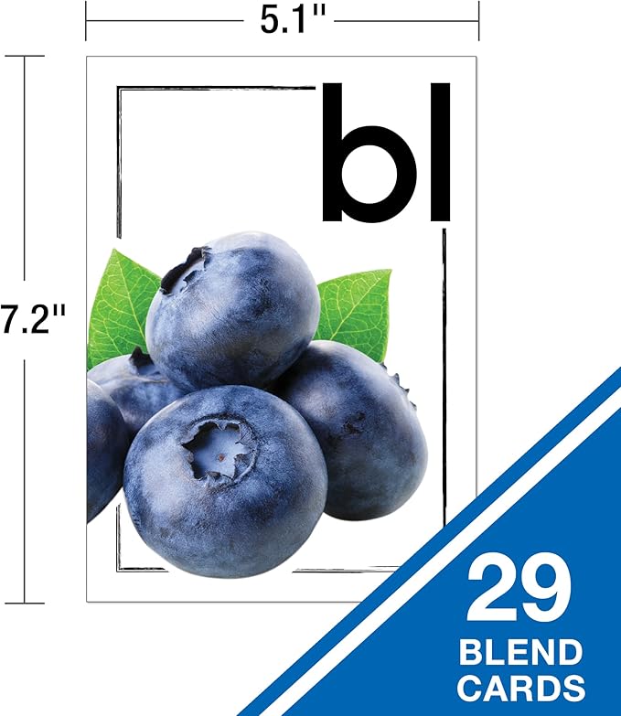 Carson Dellosa Blends and Digraphs Bulletin Board Set—Blend Cards, Digraph Cards, and Header for Bulletin Boards and Grammar Learning, Homeschool or Classroom Décor (35 pc)