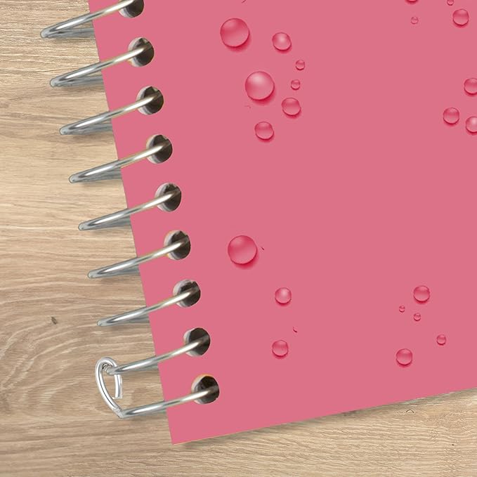 Five Star Spiral Notebook, 1 Subject, College Ruled Paper, 4-3/8" x 7", Personal Size, 80 Sheets, Fights Ink Bleed, Water Resistant Cover, Prom Pink (450048R)