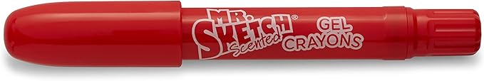 Mr. Sketch 1951332 1951332 Scented Twistable Gel Crayons, Assorted Colors, Pack Of 6, Multicolor, 6-Count