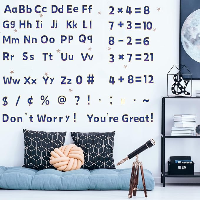 266 Pcs Letters Combo Pack Set Bulletin Board Letters Thanksgiving Fall Letters and Number Accents Bulletin Board Display Home Decor