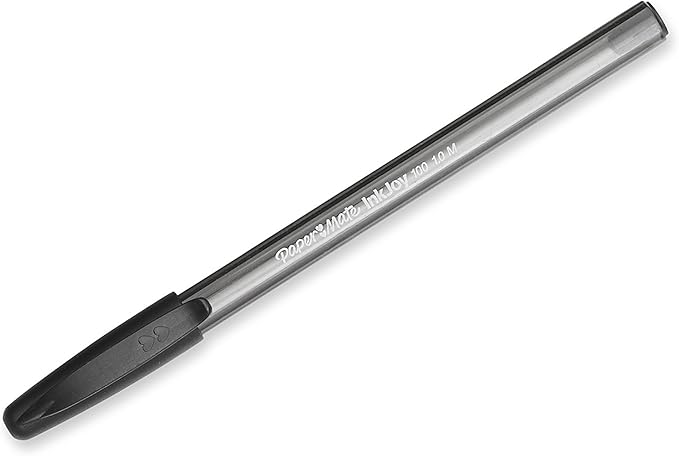 Paper Mate InkJoy 100ST Ballpoint Pens, Medium Point (1.0mm), Black, 18 Count