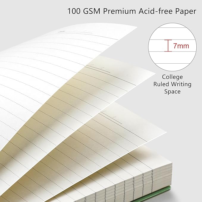 RETTACY Spiral College Ruled Notebook, 300 Pages, A4 Large Size (8.2" x 11.2"), for School, Work, Writing, Journaling, 100 GSM Thick Paper, Flexible Plastic Cover (Lilac)