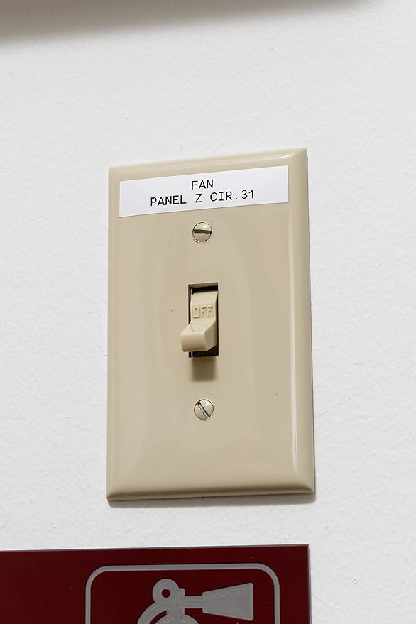 Brady Authentic (M21-500-423) Harsh Environment Polyester Label for Barcode, Solar Panel, and Printed Circuit Board Labeling, BlackonWhite-For M210, M210-LAB, M211, BMP21-PLUS and BMP21-LAB, .5"W 21'L
