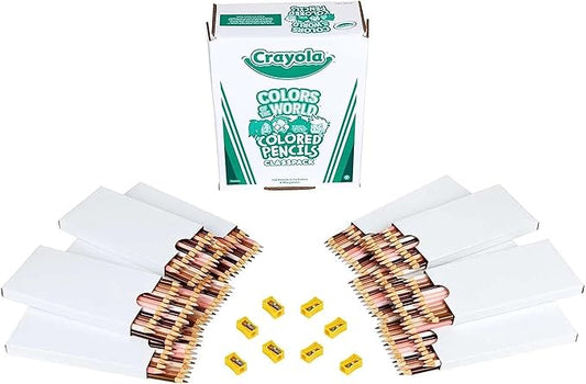 Crayola Colors of the World Skin Tone Colored Pencils Classpack (240ct), Bulk Colored Pencils for Classrooms, Teacher Supplies, Gifts