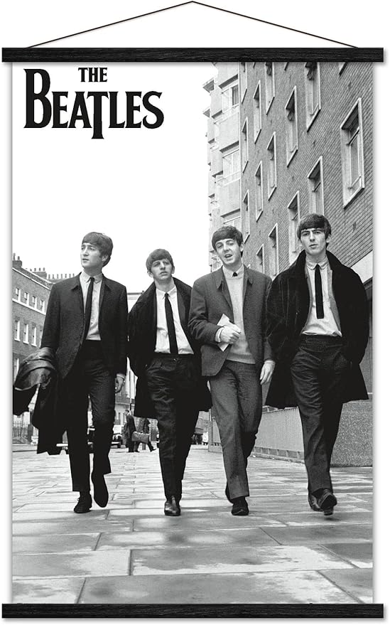 Trends International The Beatles - In London Wall Poster, 22.375" x 34", Premium Print and Black Hanger Bundle