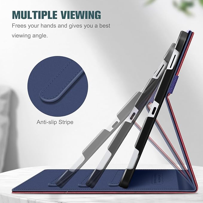Fintie Case for Samsung Galaxy Tab S10 Lite/ S10 FE/ S9 FE 5G 10.9 Inch/Tab S9 11 Inch with S Pen Holder, Multi-Angle Viewing Protective Cover with Pocket, Auto Sleep/Wake, US Flag