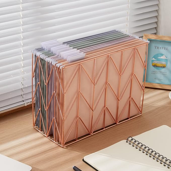 Y YOMA 12 Pack Colored Hanging File Folders Letter Size Decorative Hanging Folder Cute Pretty File Folder for Filing Cabinet Office Home with 1/5-Cut Adjustable Tabs, 4 Selected Morandi Color