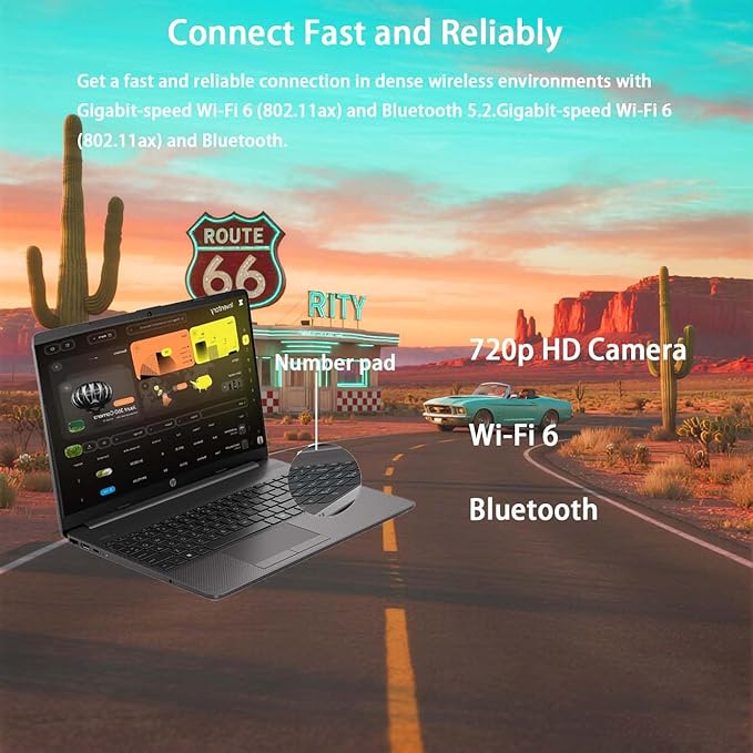 HP Laptop Computer 15.6 for Business Home and Student, with Office 365 for The Web, Windows 11 Home, Thin and Lightweight Notebook, IPS, Intel Dual Core, 32GB RAM, 1TB SSD, Wi-Fi6, Webam, with Hub