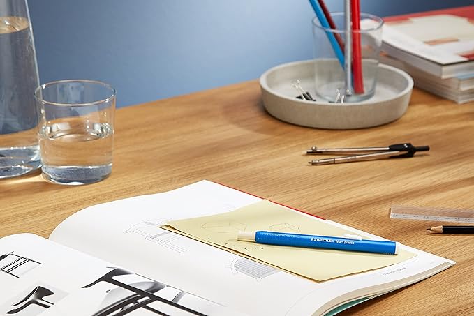 Staedtler Mars plastic Eraser Holder, retractable Stick Eraser with pen body, includes premium quality eraser, 528 50
