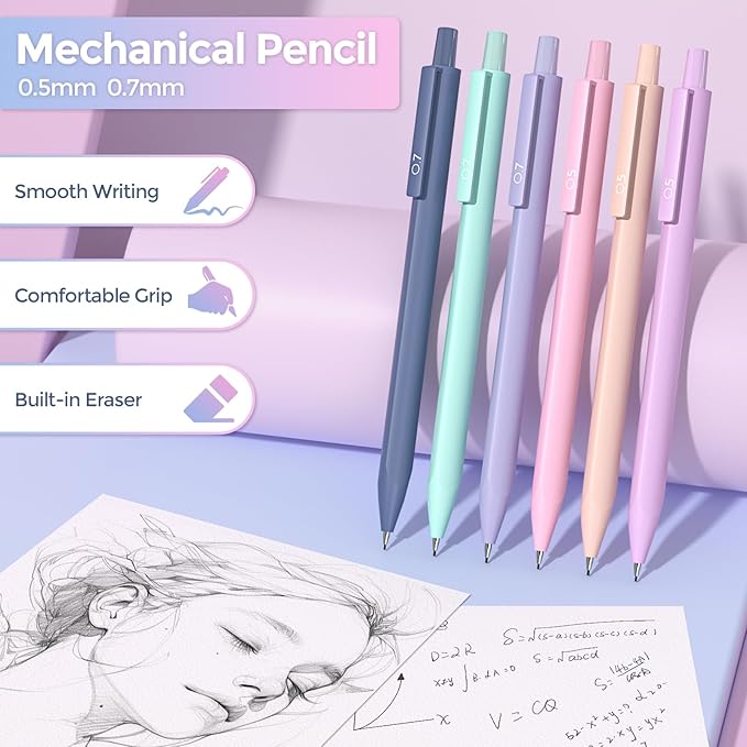 Nicpro 71PCS Bible Study Supplies, Bible Journaling Kit with Pencil Case, Highlighters, Pens, Mechanical Pencils, Sticky Notes & Tabs, Book Aesthetic Annotation Kit for Students Women Christian Gifts
