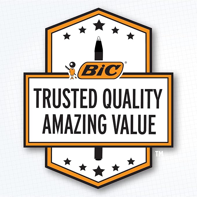 BIC Cristal Xtra Smooth Ballpoint Pen, Medium Point (1.0mm), Black, For Everyday Writing Activities, 10-Count