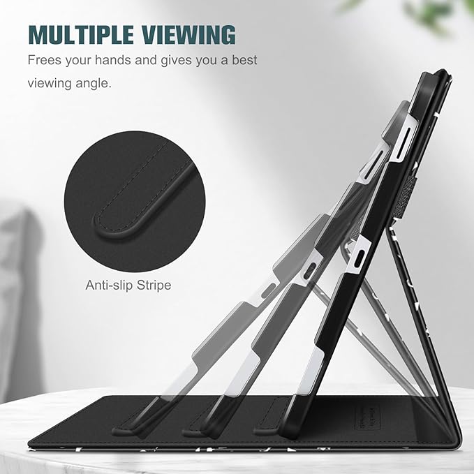 Fintie Case for Samsung Galaxy Tab S10 Lite/ S10 FE/ S9 FE 5G 10.9 Inch/Tab S9 11 Inch with S Pen Holder, Multi-Angle Viewing Protective Cover with Pocket, Auto Sleep/Wake, Composition Book