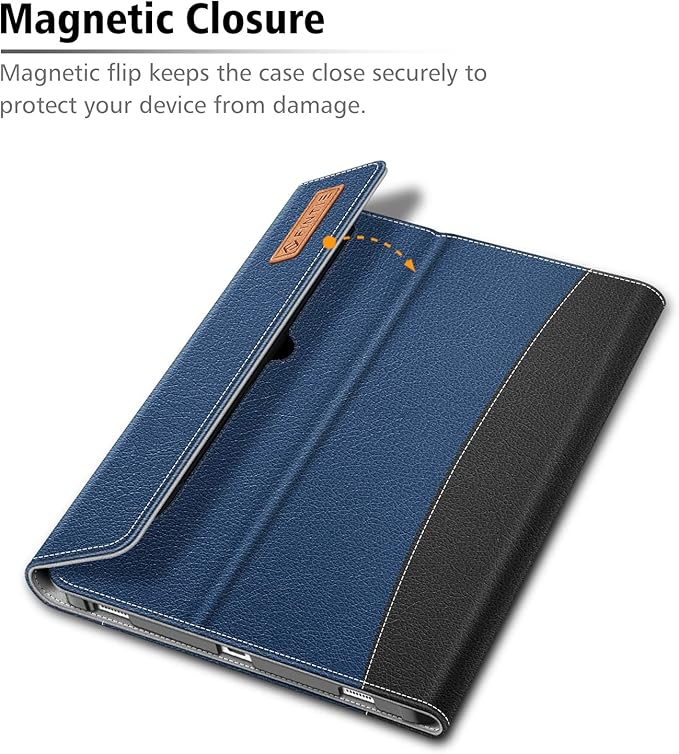 Fintie Case for Samsung Galaxy Tab S8/Tab S7 11 Inch (Model SM-X700/X706/T870/T875/T878) with Built-in S Pen Holder, Multiple Angle Portfolio Business Cover with Pocket Auto Sleep/Wake, Navy