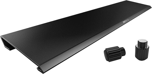 Cherry AC 3.3, Aluminium Ergonomic Palm Rest and Detachable Feet, Original Accessories for Cherry MX Board 3.0 S Gaming Keyboard, Quickly Attached, Black