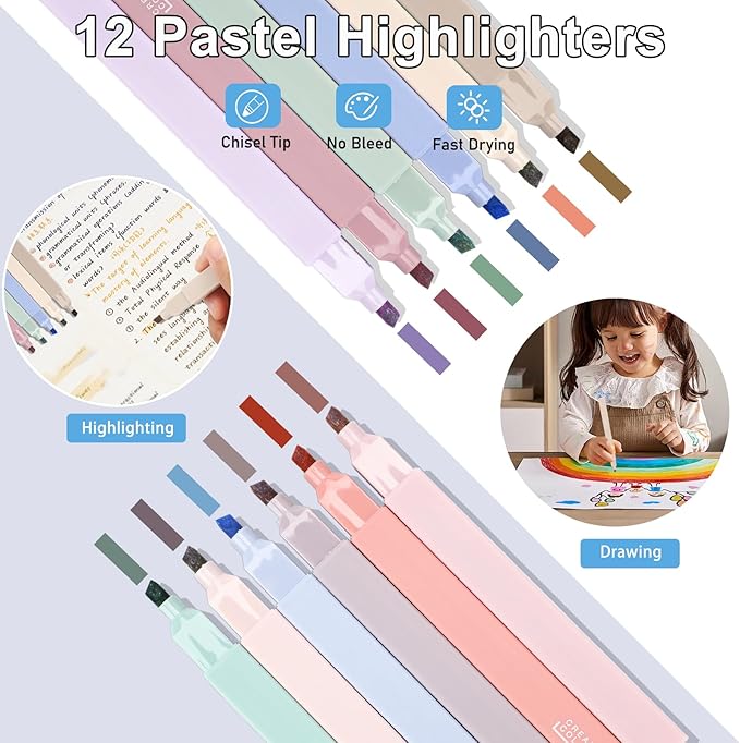 54Pcs Bible Study Supplies, Bible Journaling Kit with Pencil Case, Notebook, No Bleed Highlighters, Pens, Laminated Tabs & More, Note Taking Supplies, Valentines Day Gifts for Women, Pink