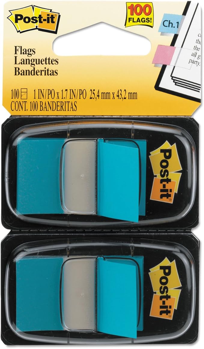 MMM680BE2 - Post-it Standard Tape Flags in Dispenser