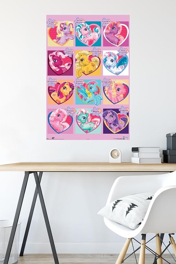 Trends International Hasbro My Little Pony - Chart Wall Poster, 22.375" x 34", Premium Unframed Version