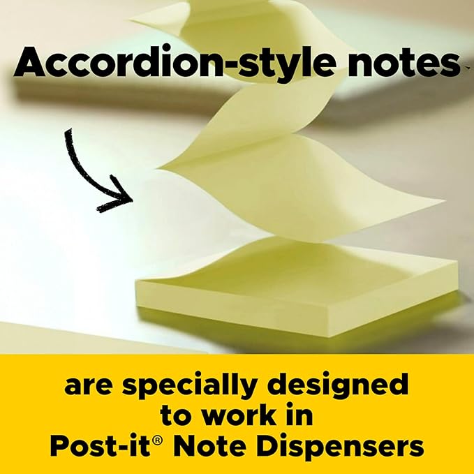 Post-it Pop-up Notes, 3x3 in, 5 Pads, America's #1 Favorite Sticky Notes, Assorted Colors, Clean Removal, Recyclable (3301-5AN) (Pack of 2)