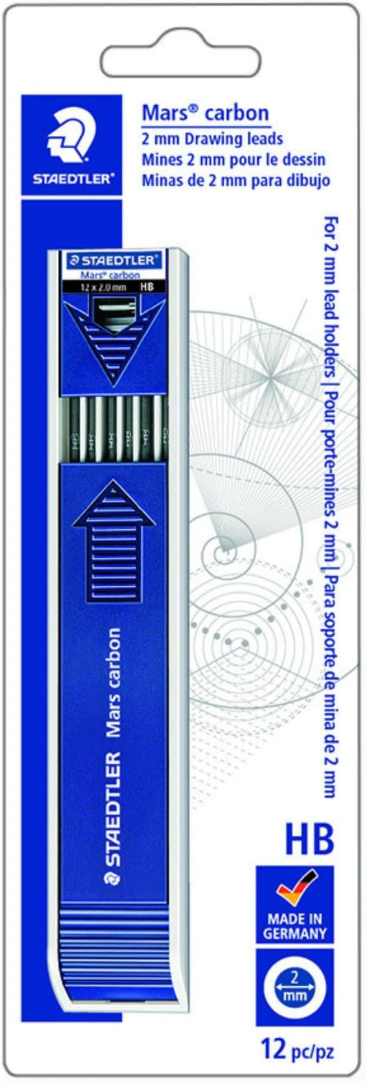 Staedtler Mars Carbon Lead, 12 x 2mm, HB (200-HB)