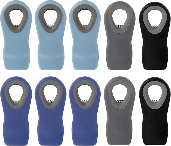 Chip Clips Bread Clips Bag Clips Magnetic Clips Chip Clip Chip Clips Bag Clips Food Clips Clips for Food Packages Chip Bag Clip (10pcs Blue)