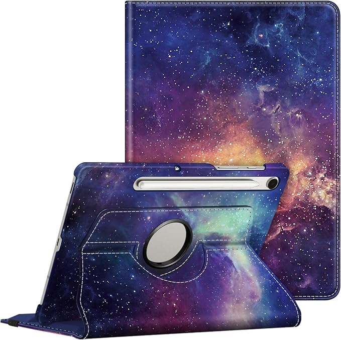 Fintie Rotating Case for Samsung Galaxy Tab S10 Lite/ S10 FE/ S9 FE 5G 10.9 Inch/Tab S9 11 Inch with S Pen Holder, 360 Degree Swiveling Stand Cover Auto Sleep/Wake, Galaxy