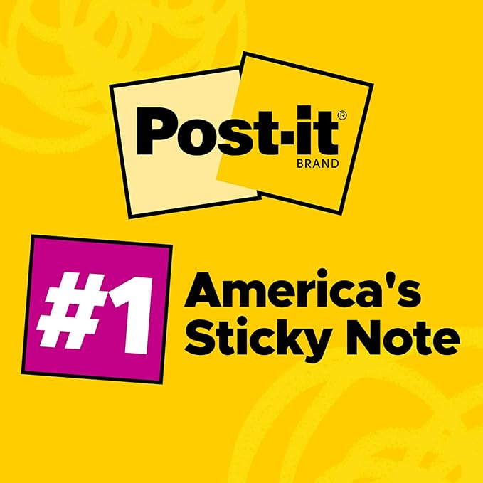 Post-it Pop-up Notes, 3x3 in, 5 Pads, America's #1 Favorite Sticky Notes, Assorted Colors, Clean Removal, Recyclable (3301-5AN)