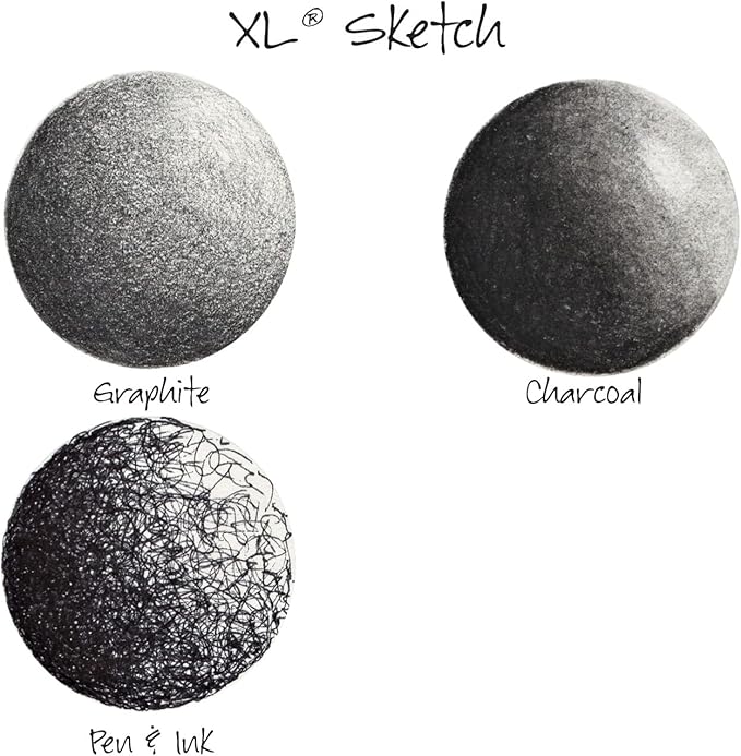 Canson XL Series Paper Sketch Pad for Charcoal, Pencil and Pastel, Top Wire Bound, 50 Pound, 9 x 12 Inch, 100 Sheets