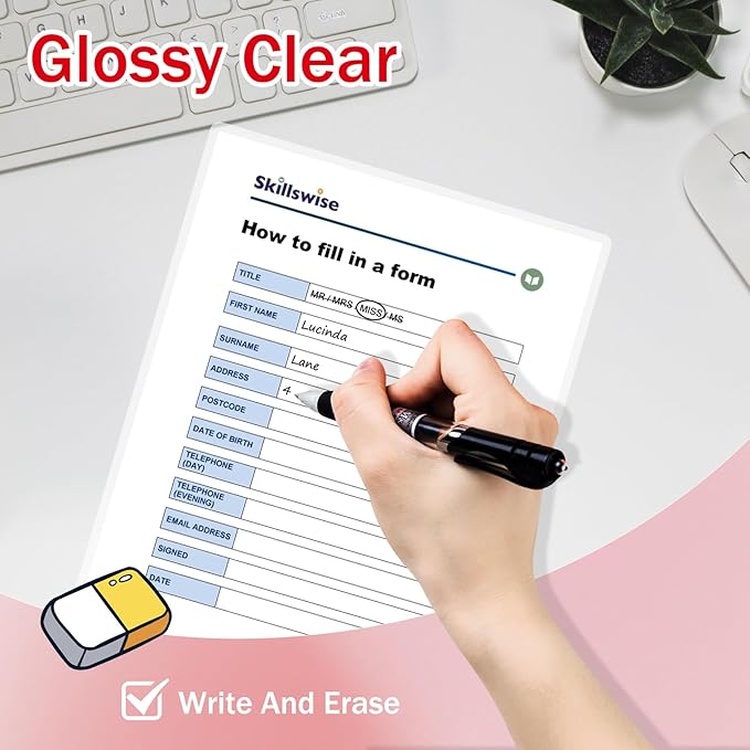 100Pack Legal Size Laminating Sheets 5Mil -8.5"x14" (9x14.5) Laminating Pouches No Bubble Thermal Laminating Sheets for Documents, Menus, Certificates & School/Office Use