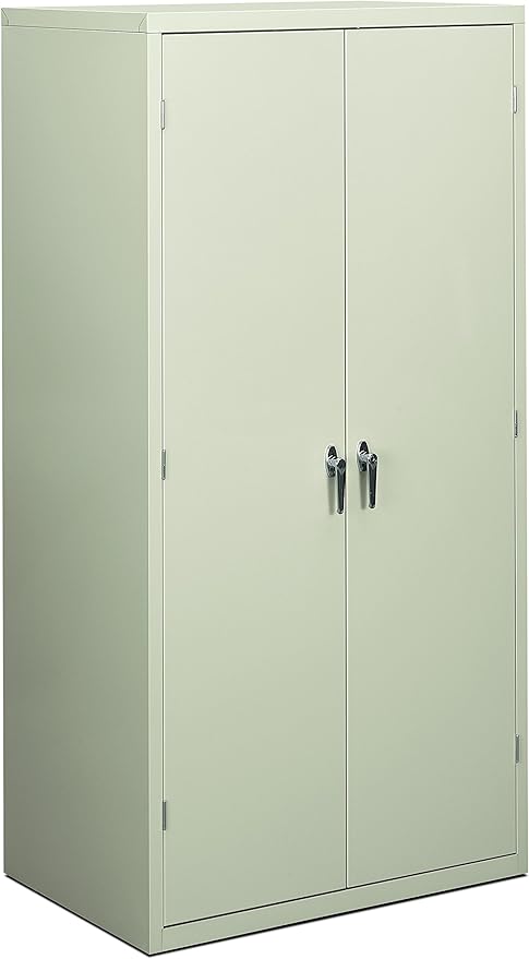 HON Brigade Series Five-Shelf Storage Cabinet - High Storage Cabinet, 36w by 24d by 72h, Light Gray (HSC2472)