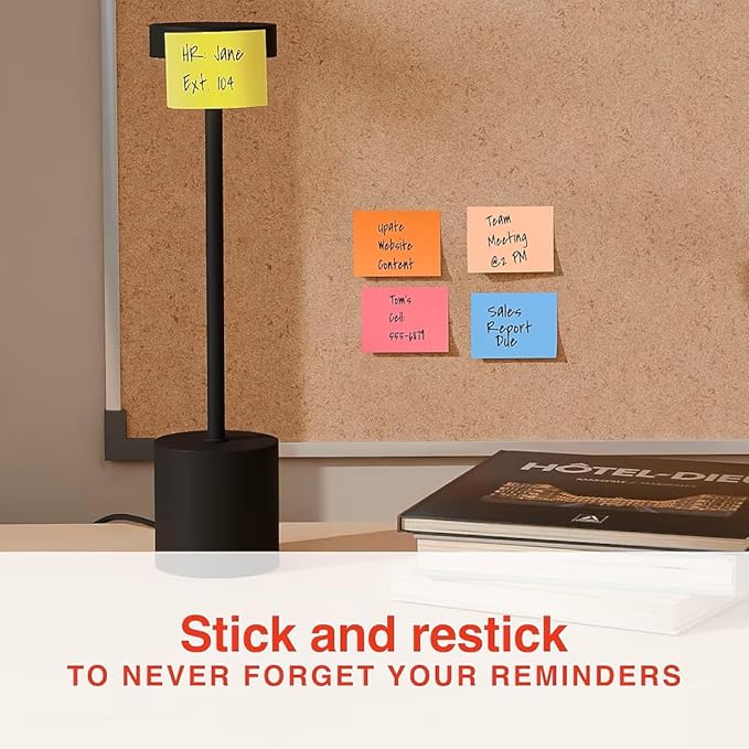 Staples Ultra Sticky Notes, 1 3/8" x 1 7/8", Golden Hour Colors, 2400 Sheets – Strong‑Hold Mini Notes for Tabs, Labels & Planning