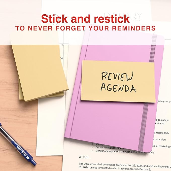 Staples Sticky Notes, 3" x 5", Yellow, Recycled Paper, 1200 Sheets – Eco‑Friendly Self‑Stick Notes for Lists & Reminders