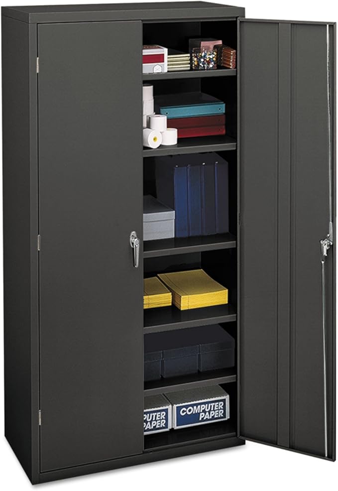 HON, HONSC1872S, Assembled Storage Cabinet, 36w x 18-1/4d x 71-3/4h, Charcoal