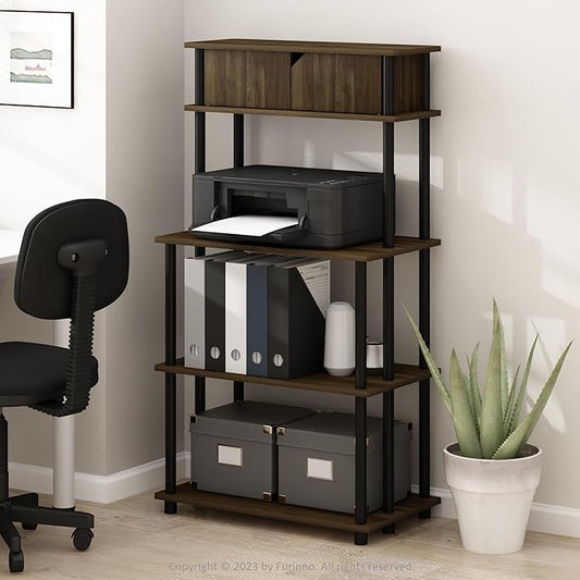 Furinno Turn-N-Tube 3-Tier Toolless Multipurpose Printer Stand Display Storage Shelf