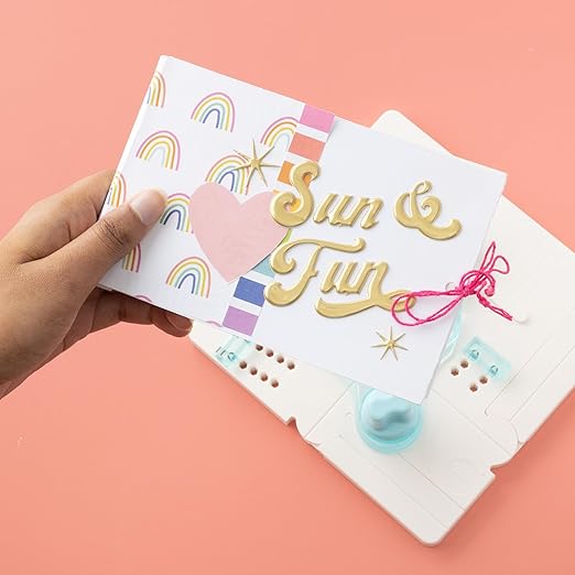 We R Memory Keepers Pocket Maker Punch Board, 6-Piece, Create Pockets to Store Keepsakes Over 100 Pocket Sizes, for Journaling, Scrapbooking, & More
