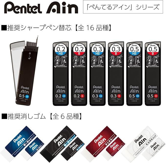 Pentel Core Not Break Mechanical Pencil, Cherry Red (XPP505-GB)