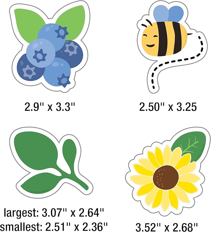 Carson Dellosa Freshly Picked Friends 41pc Bundle Bulletin Board Set, Colorful Cardstock Banner, Fruit Name Labels, Farmers Market Theme Decorations for Homeschool and Classroom Decor