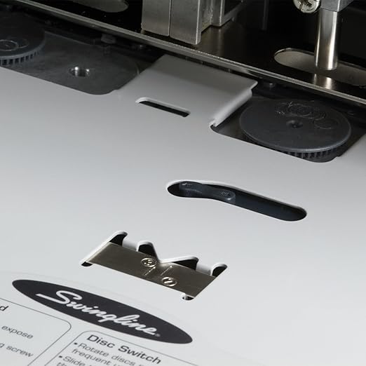 Swingline 3 Hole Punch Heavy Duty, 160 Sheet Capacity Three Hole Puncher 3 Ring, Adjustable 2-3 Hole Low Effort Paper Punch, Black (74650)