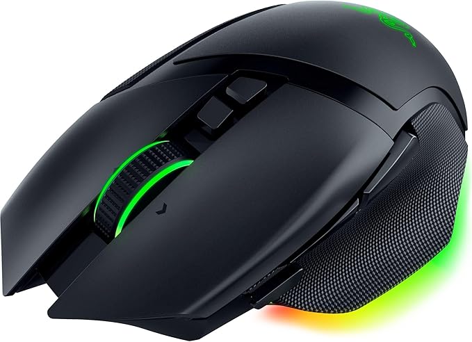 Razer Basilisk V3 Pro Wireless Gaming Mouse: HyperScroll Tilt Wheel - 30K DPI Optical Sensor - Gen-3 Optical Switches - 13-Zone Chroma RGB - 13 Programmable Controls - 3 Connection Modes - Black