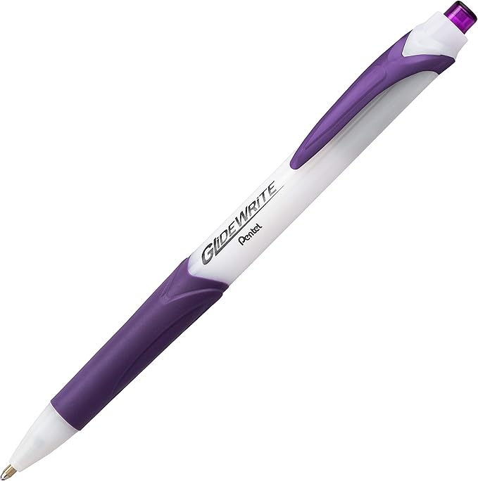 Pentel GlideWrite Ballpoint Pen, (1.0mm) Medium Line, Assorted Ink, Pack of 14 (BX910BP14M1)