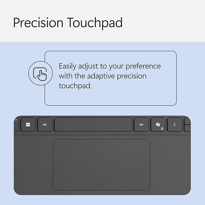Microsoft Surface Pro Keyboard for Surface Pro 12" Device, Keyboard Only, Alcantara Material, Slate