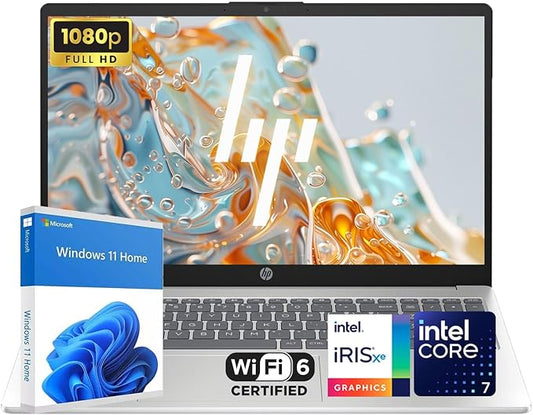 HP 15.6" FHD 1080p IPS Display Laptop | Intel i7-1255U 10-Core Processor | 32GB DDR4 RAM | 1TB PCIe SSD | Win 11 | WiFi 6 | 720P Camera with Privacy Camera Shutter | Thin Notebook for Work & Study