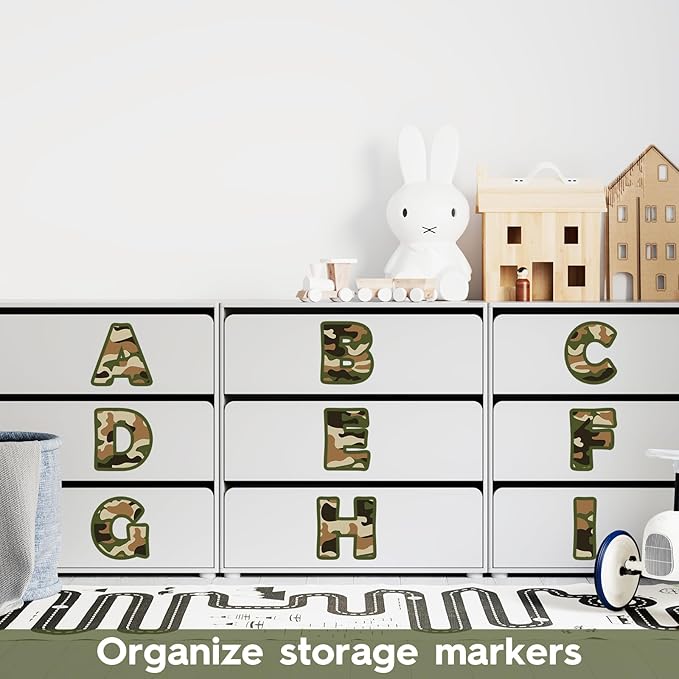 150PCS Large 6" Bulletin Board Letters Set, Camouflage Themed Classroom Alphabet Cutout Letter for Bulletin Board Display Home School, A Great Helper to Inspire Students' Learning Interest