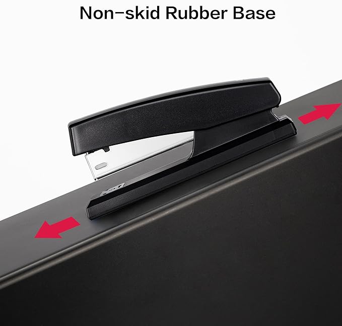 Deli Stapler, Desktop Staplers with 640 Staples, Office Stapler, 25 Sheet Capacity, Black