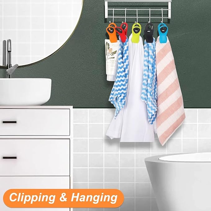 30 Pack Chip Clips Bag Clips, Paper Clips, Binder Clips, Multicolor Magnetic Clip for Food and Other Packages, Multipurpose Refrigerator Magnet Clip, Office Paper Clamps