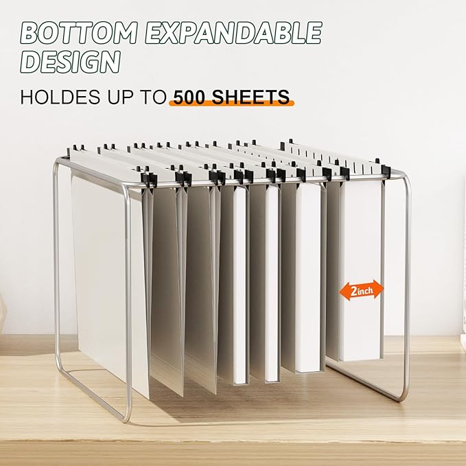 Plastic Hanging File Folder Letter Size,12 Pack Reinforced Heavy Duty Hanging Folder,Sturdy File Cabinet Folders,Gray Hanging File Folders with Tabs,Hanging Folders for Filing Cabinet