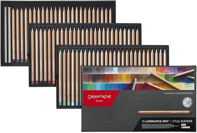 Caran d'Ache Luminance 6901 Clr Pncl Set 76 Artist Rng