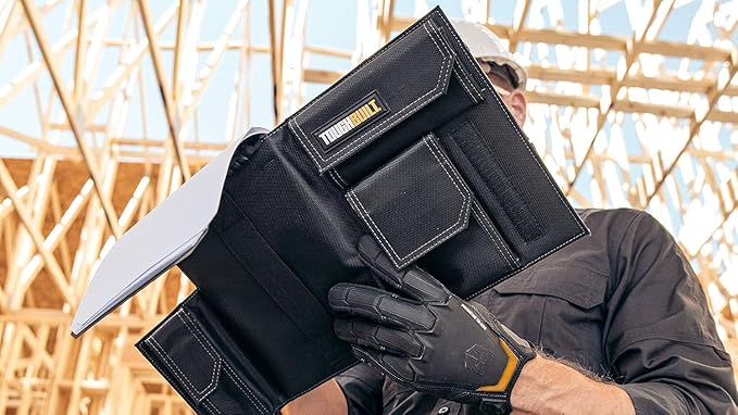 ToughBuilt - Tool Belt Pouch, Organizer with Multi-Purpose Storage, Accessory Organization & Notebook Holder